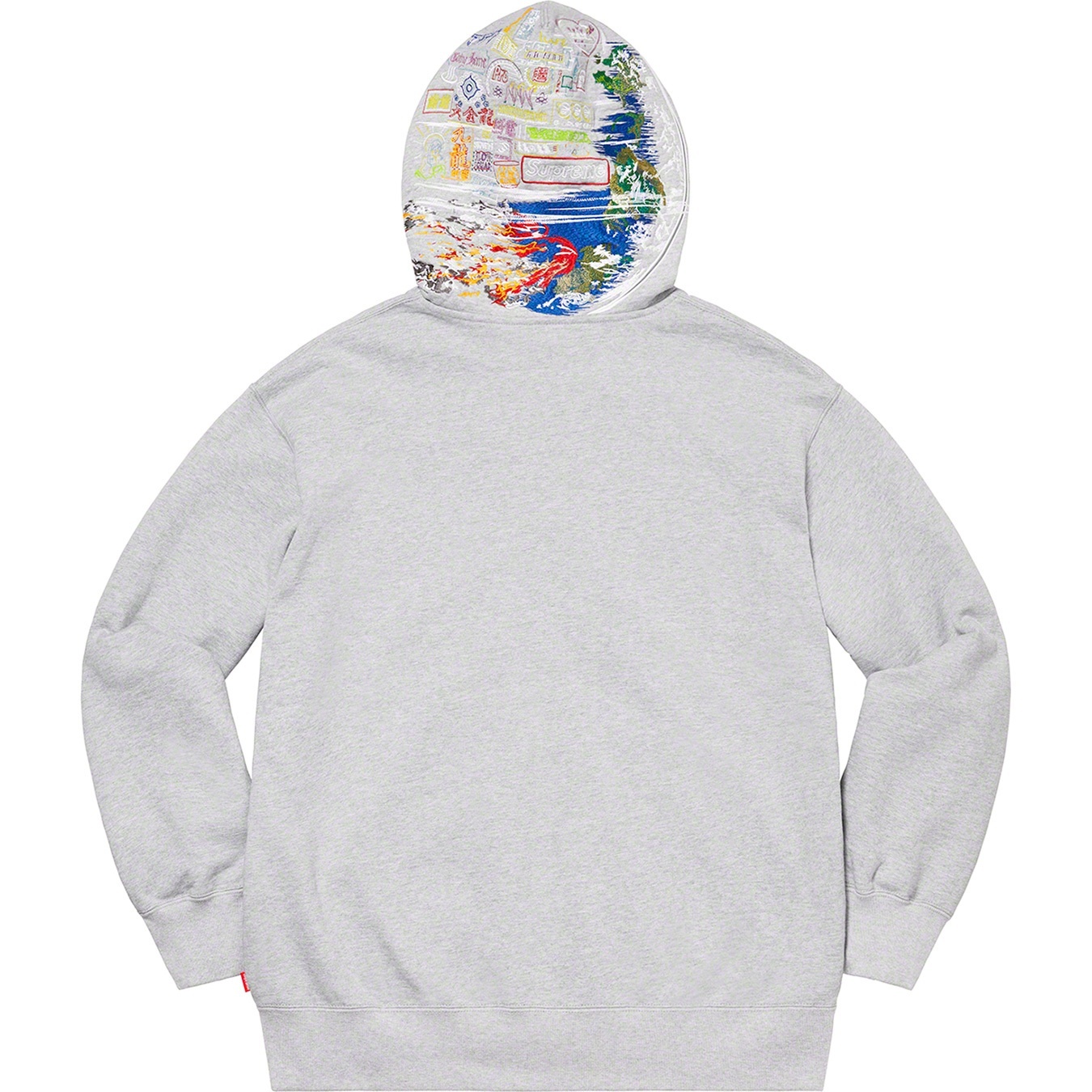 Globe Zip Up Hooded Sweatshirt view 7